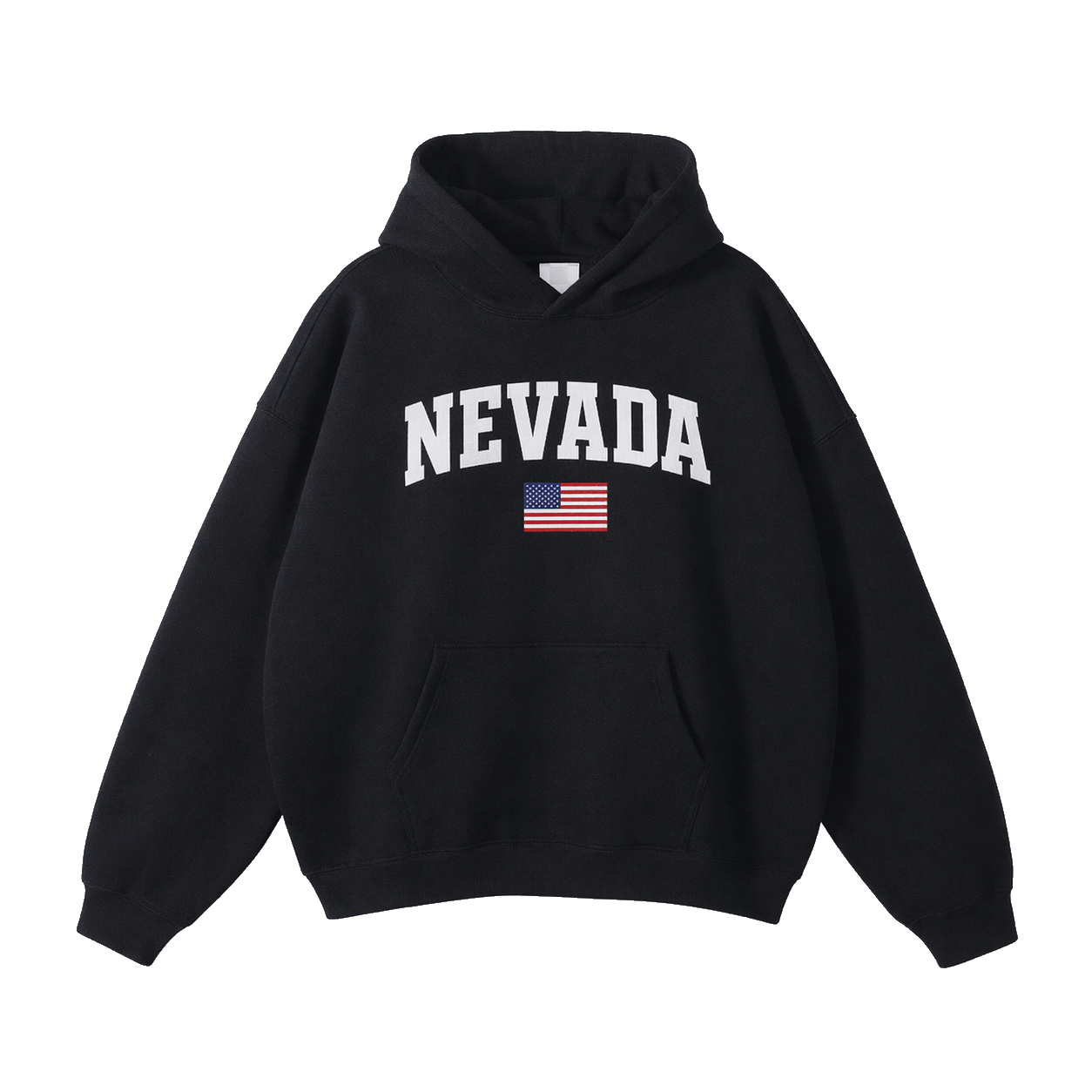 Collection 2 Nevada Oversize Fleeced Hoodie - Black front