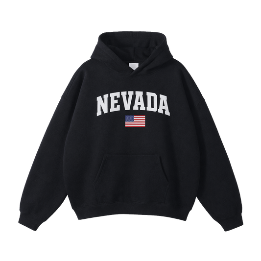 Collection 2 Nevada Oversize Fleeced Hoodie - Black front