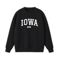 Collection 4 Iowa Essential Heavyweight Crewneck Sweatshirt - Black front
