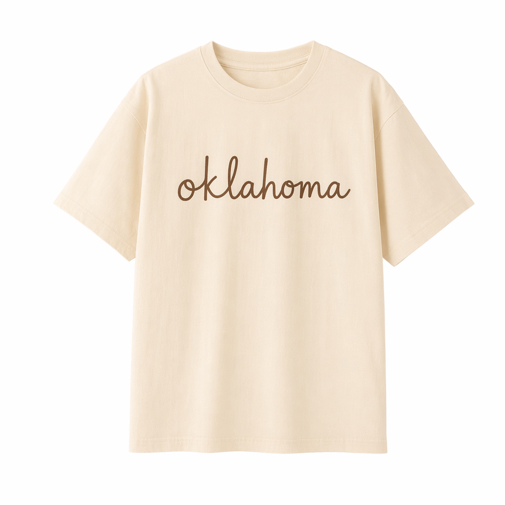 Collection 3 Oklahoma Essential Cotton T-Shirt - Apricot front