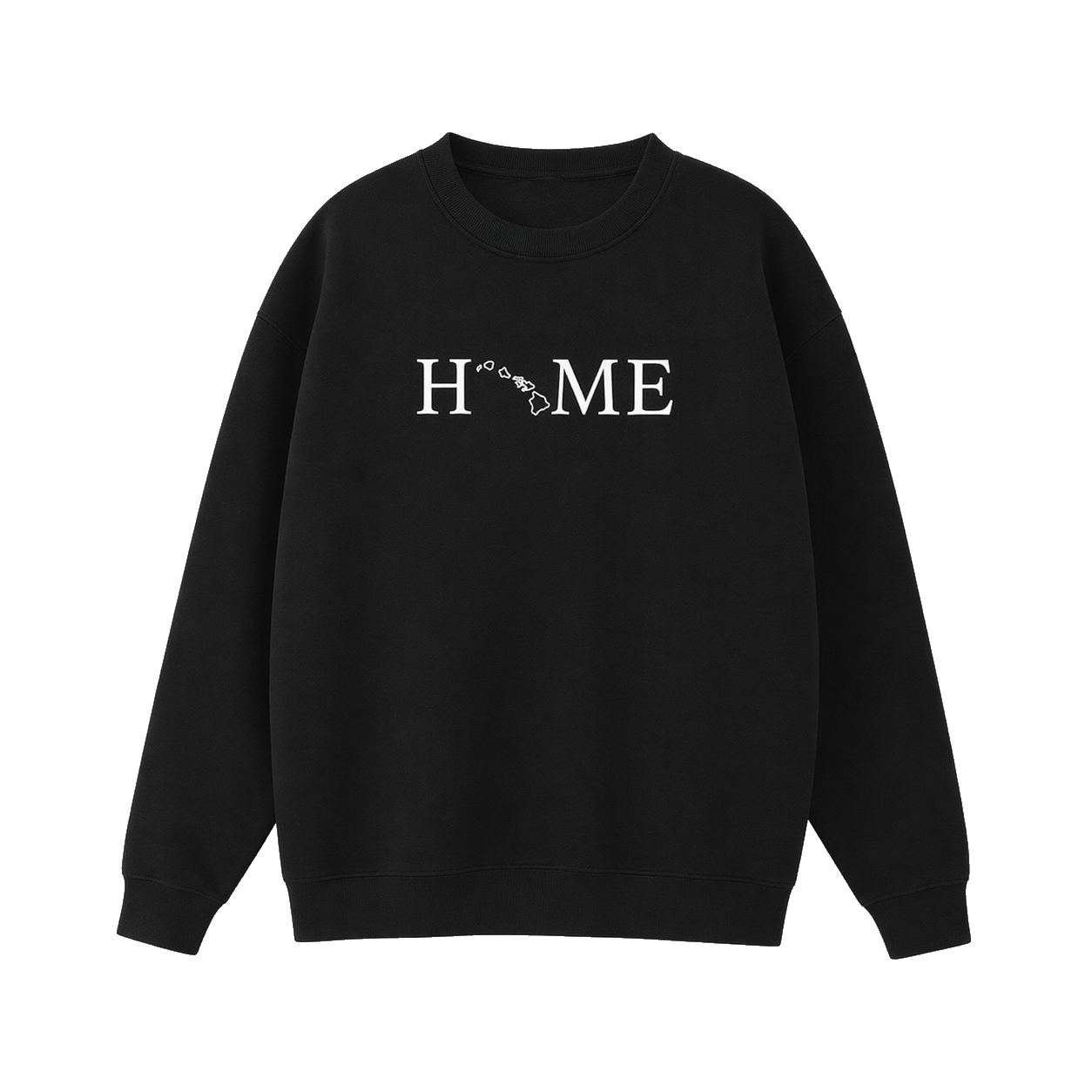 Collection 5 Hawaii Essential Heavyweight Crewneck Sweatshirt - Black front