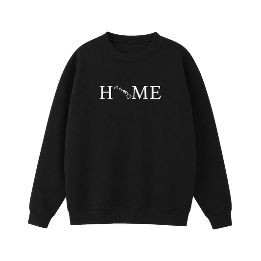 Collection 5 Hawaii Essential Heavyweight Crewneck Sweatshirt - Black front