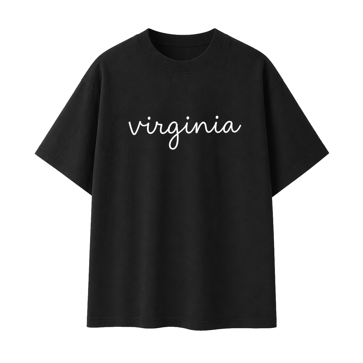 Collection 3 Virginia Essential Cotton T-Shirt - Black front