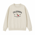 Collection 8 California Essential Heavyweight Crewneck Sweatshirt - Cream front