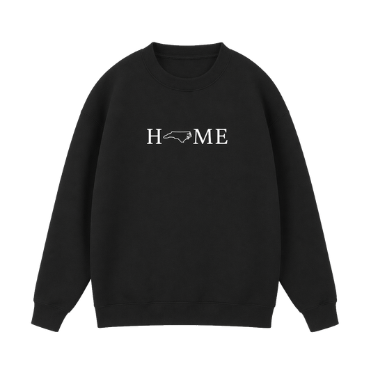 Collection 5 North Carolina Essential Heavyweight Crewneck Sweatshirt - Black front