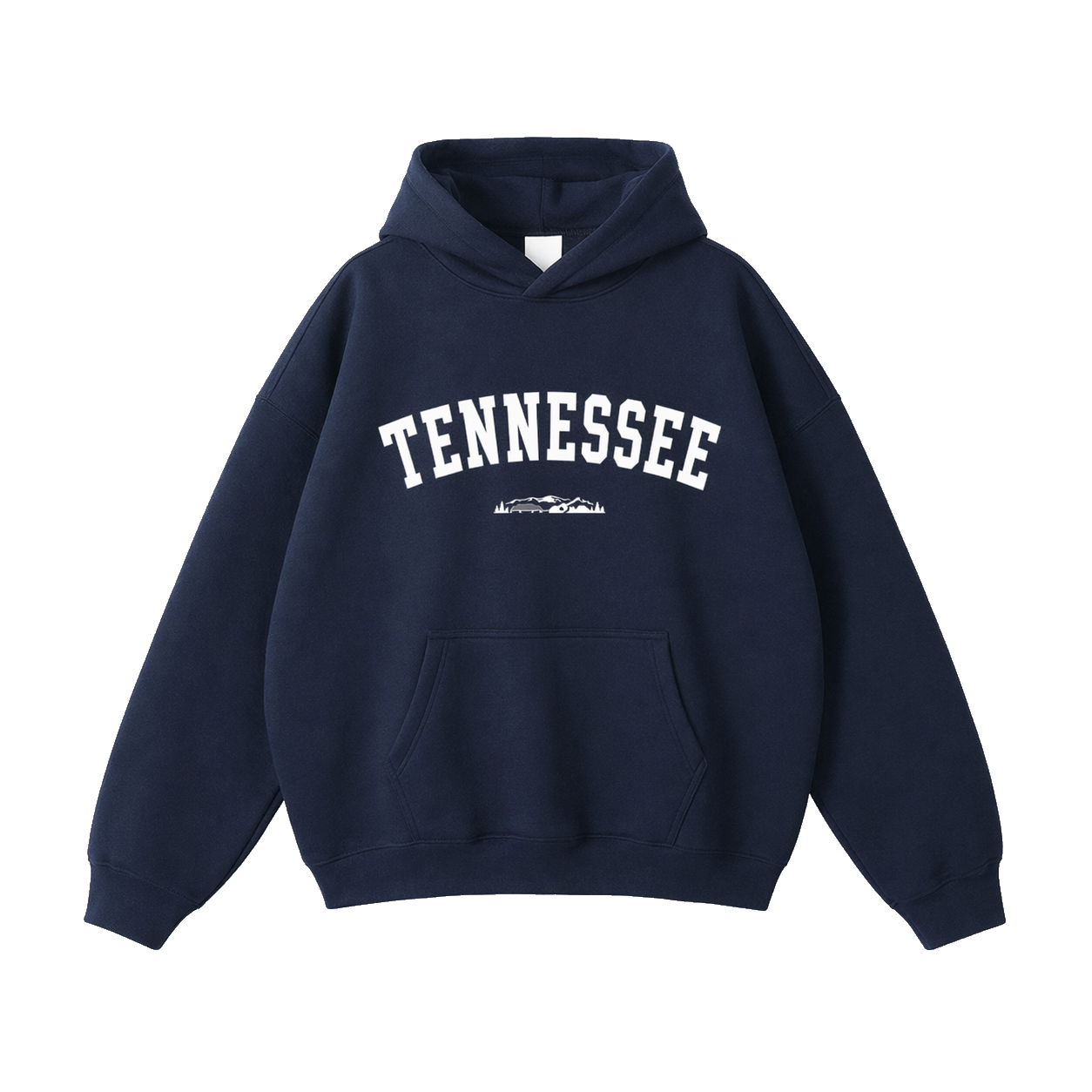 Collection 9 Tennessee Oversize Fleeced Hoodie - Navy Blue front