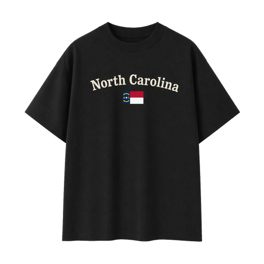 Collection 6 North Carolina Essential Cotton T-Shirt - Black front