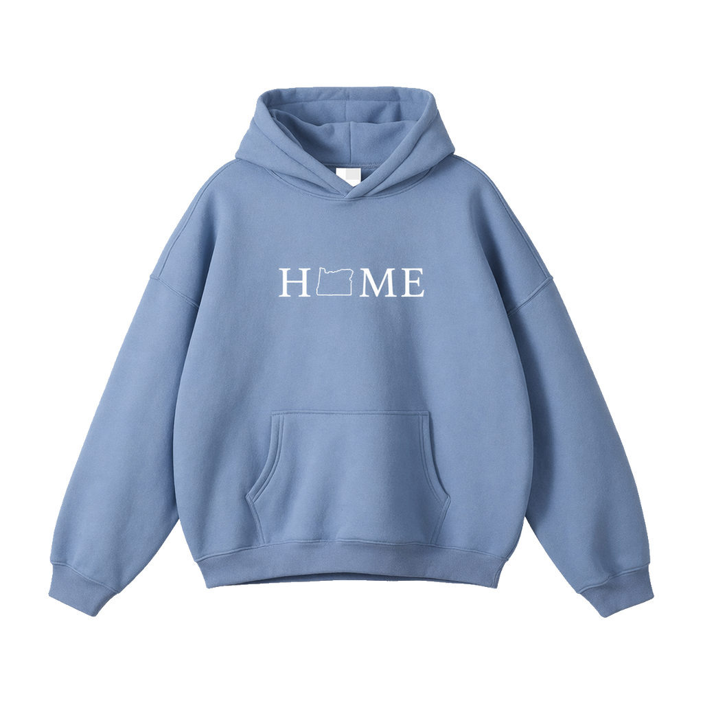 Collection 5 Oregon Oversize Fleeced Hoodie - Medium Blue front