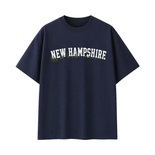 Collection 10 New Hampshire Essential Cotton T-Shirt - Navy Blue front