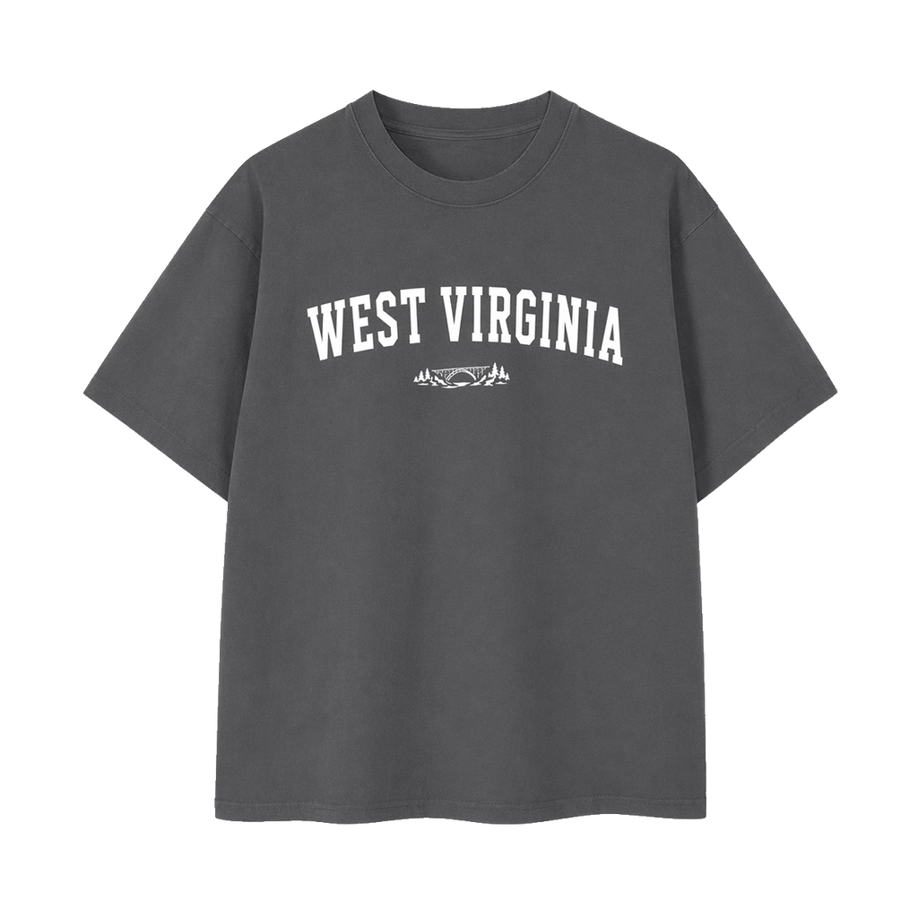 Collection 9 West Virginia Essential Cotton T-Shirt - Dark Gray front