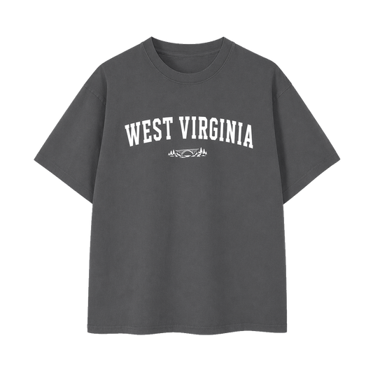 Collection 9 West Virginia Essential Cotton T-Shirt - Dark Gray front