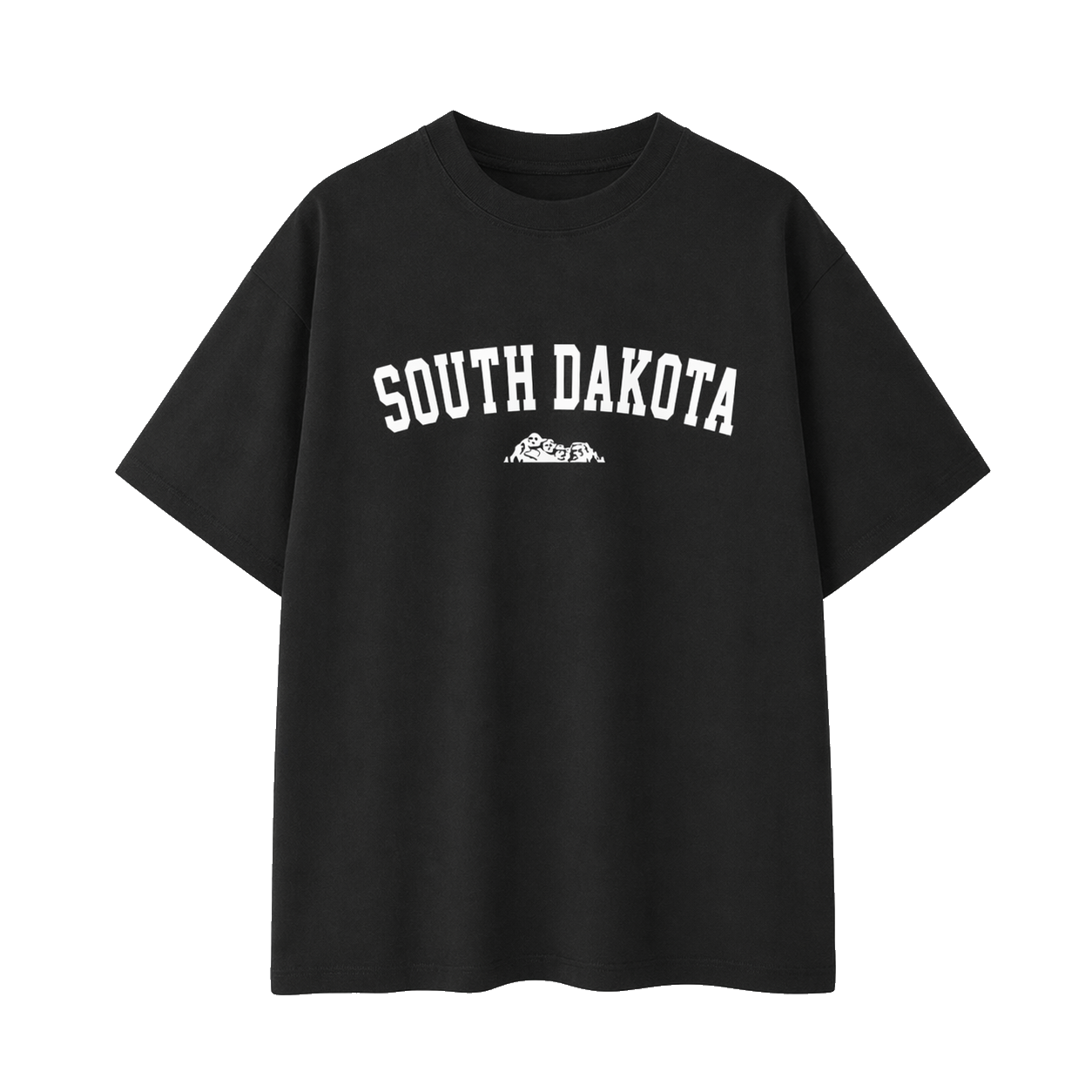 Collection 9 South Dakota Essential Cotton T-Shirt - Black front