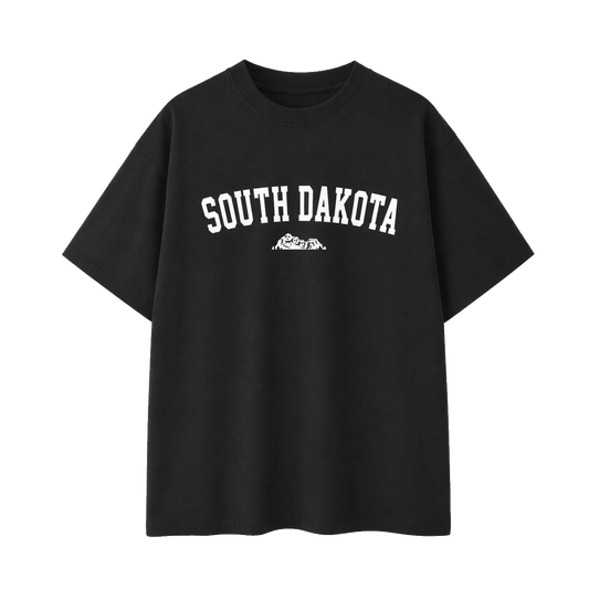 Collection 9 South Dakota Essential Cotton T-Shirt - Black front