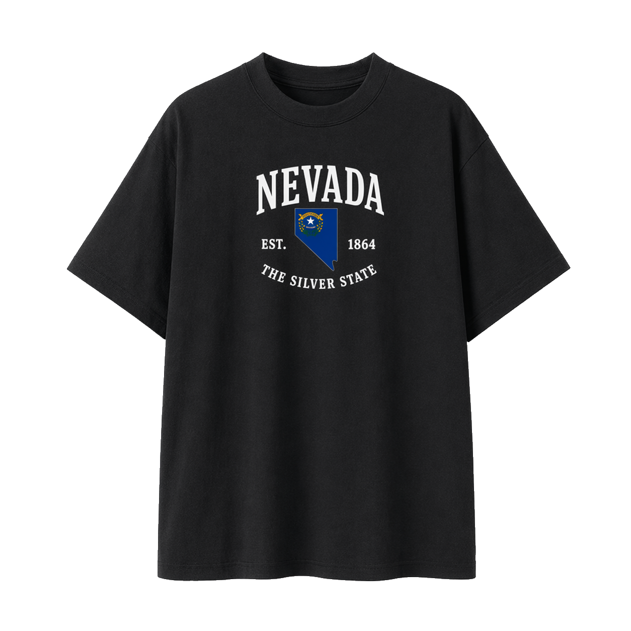 Collection 8 Nevada Essential Cotton T-Shirt - Black front