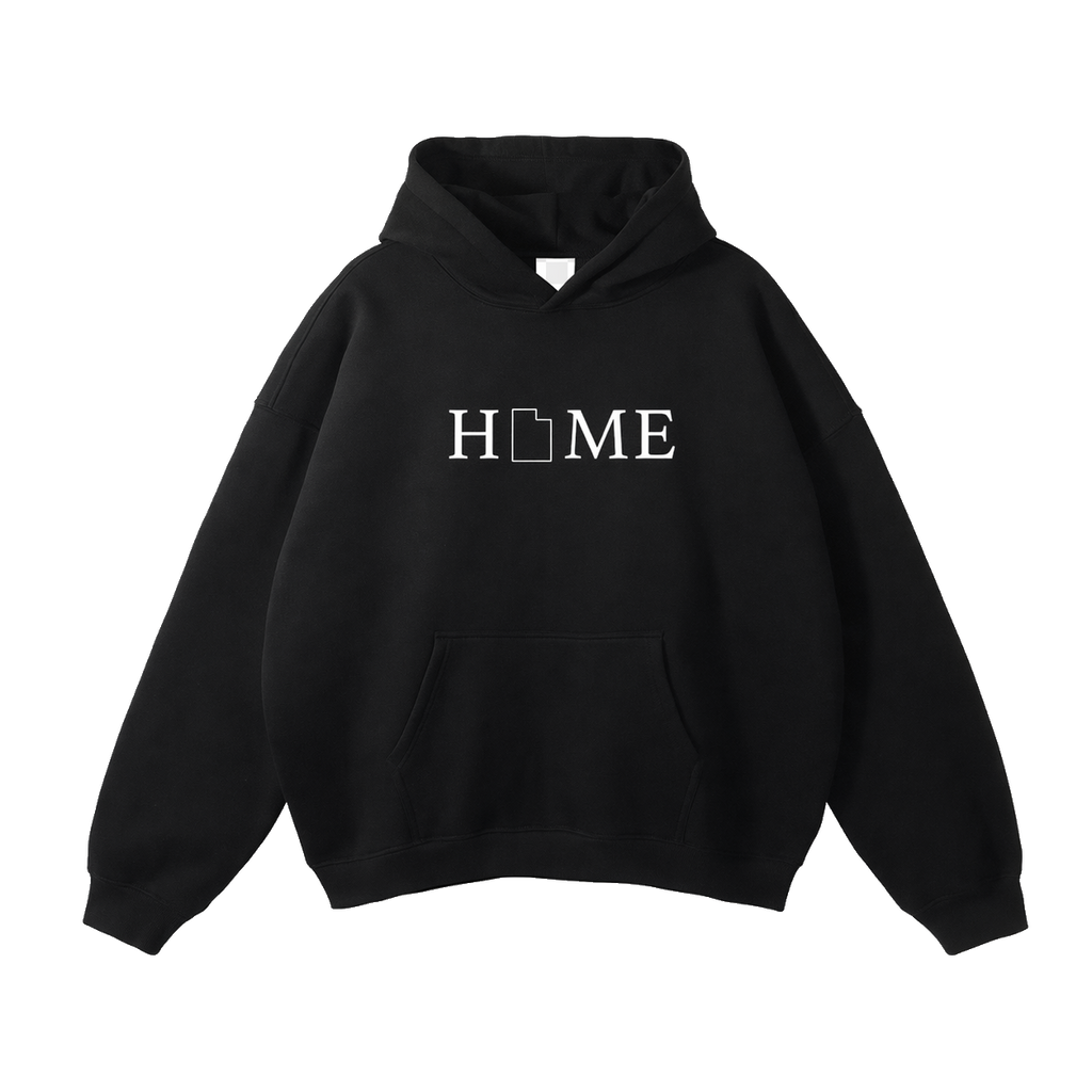 Collection 5 Utah Oversize Fleeced Hoodie - Black front