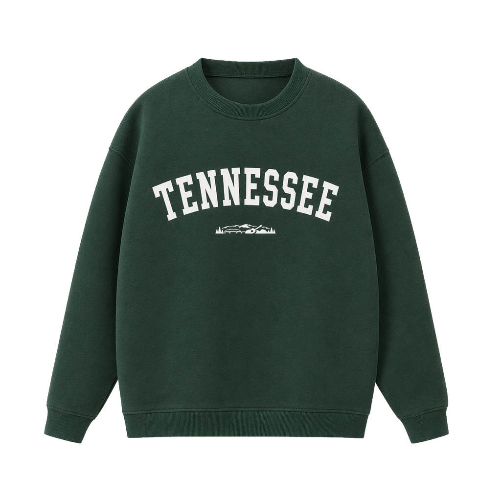 Collection 9 Tennessee Essential Heavyweight Crewneck Sweatshirt - Dark Green front