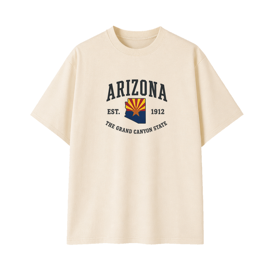 Collection 8 Arizona Essential Cotton T-Shirt - Apricot front