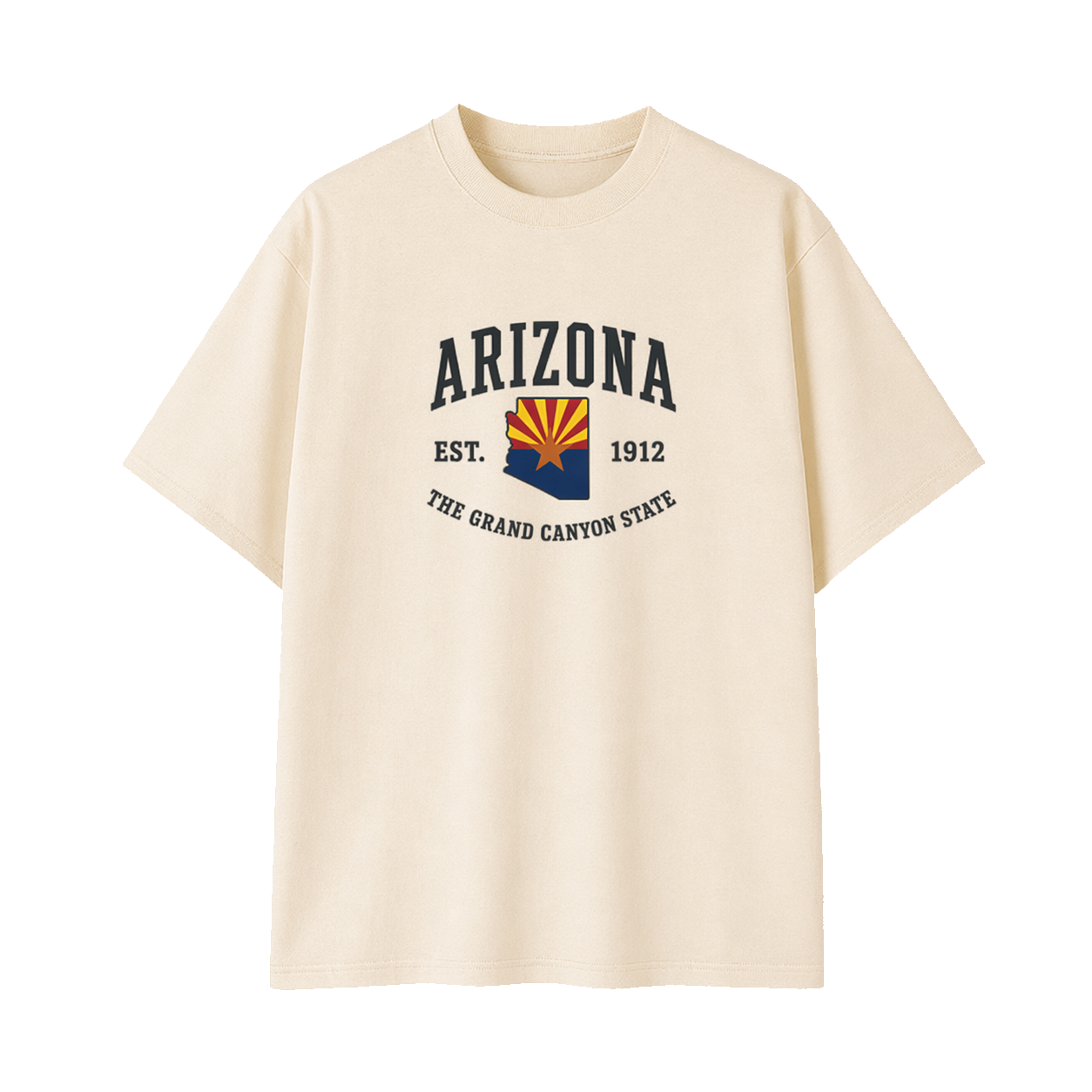 Collection 8 Arizona Essential Cotton T-Shirt - Apricot front