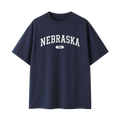 Collection 4 Nebraska Essential Cotton T-Shirt - Navy Blue front