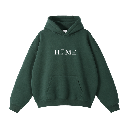 Collection 5 Vermont Oversize Fleeced Hoodie - Eden Green front