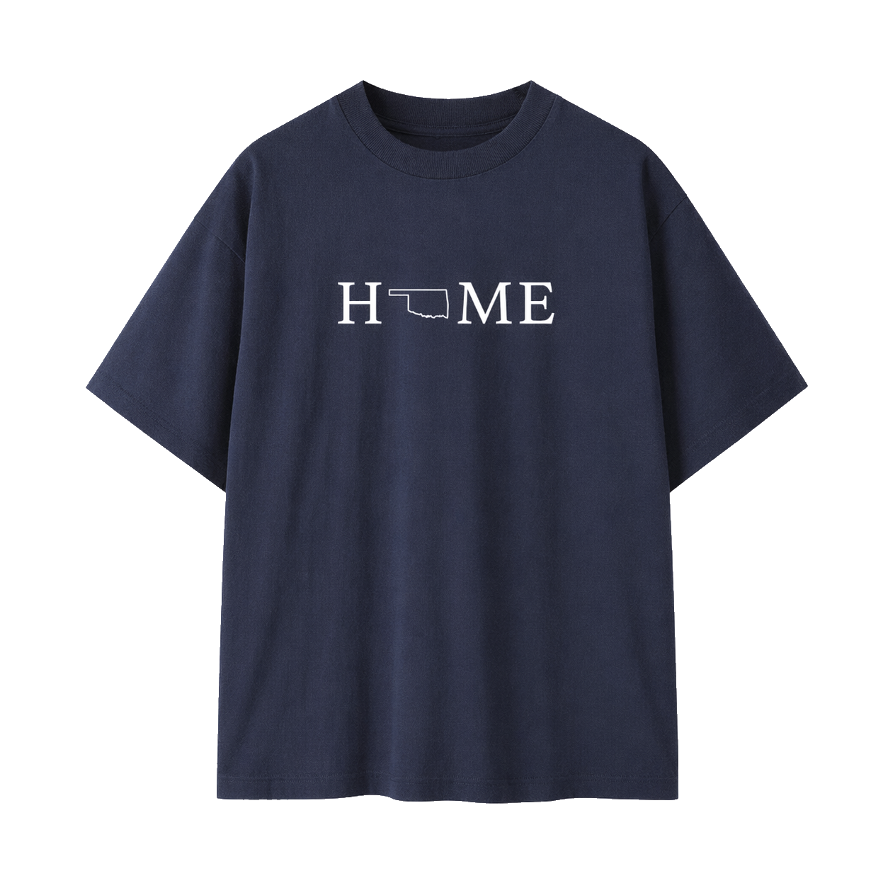 Collection 5 Oklahoma Essential Cotton T-Shirt - Navy Blue front