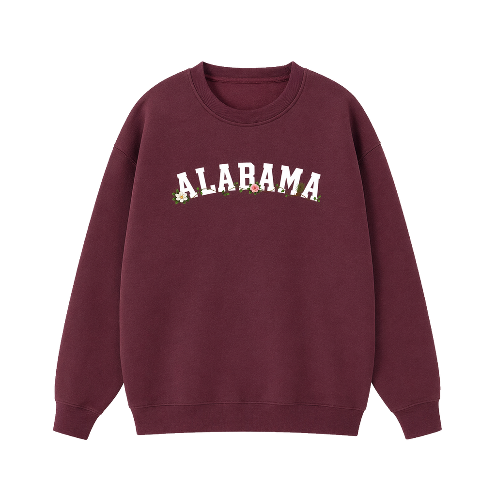 Collection 10 Alabama Essential Heavyweight Crewneck Sweatshirt - Dull Red front