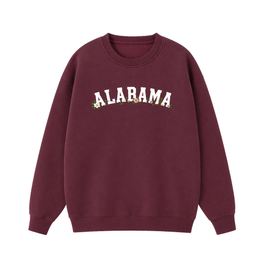 Collection 10 Alabama Essential Heavyweight Crewneck Sweatshirt - Dull Red front