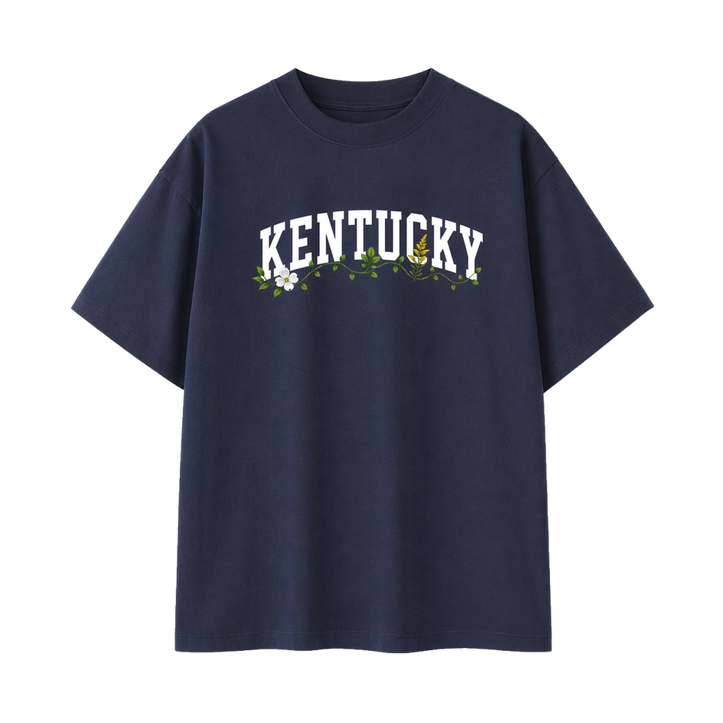 Collection 10 Kentucky Essential Cotton T-Shirt - Navy Blue front