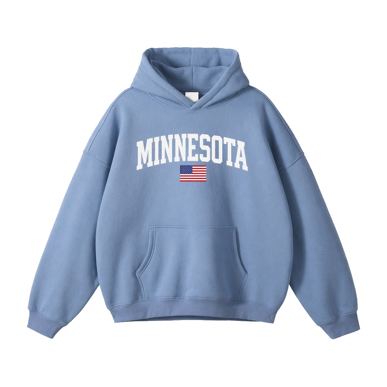 Collection 2 Minnesota Oversize Fleeced Hoodie - Medium Blue front