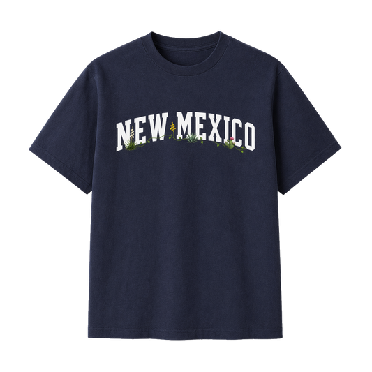 Collection 10 New Mexico Essential Cotton T-Shirt - Navy Blue front