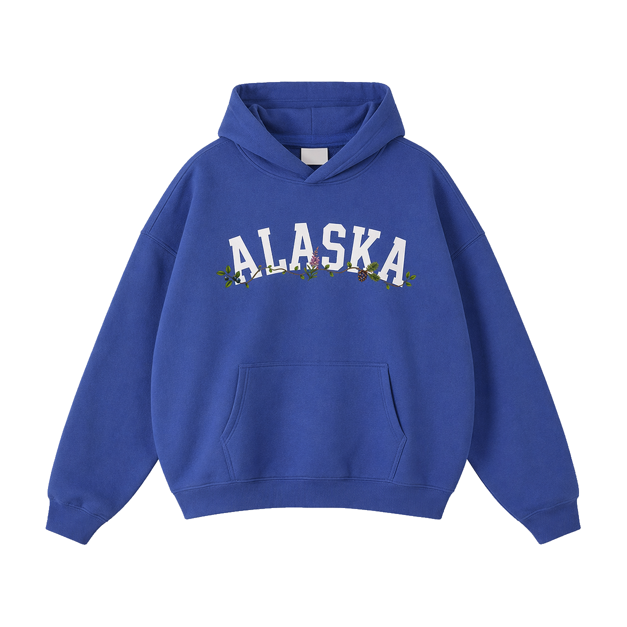 Collection 10 Alaska Oversize Fleeced Hoodie - Klein Blue front