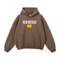 Collection 7 New Mexico Oversize Fleeced Hoodie - Brown front