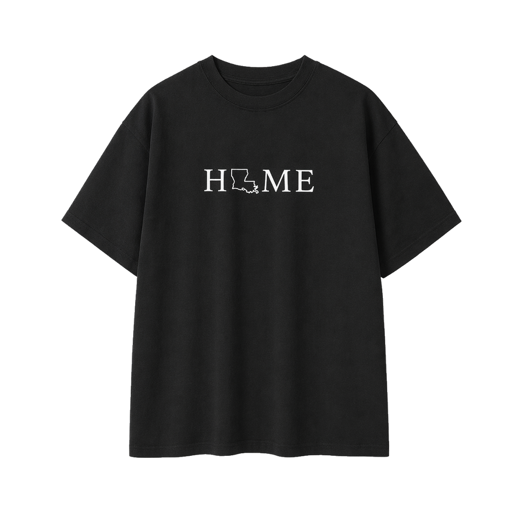 Collection 5 Louisiana Essential Cotton T-Shirt - Black front