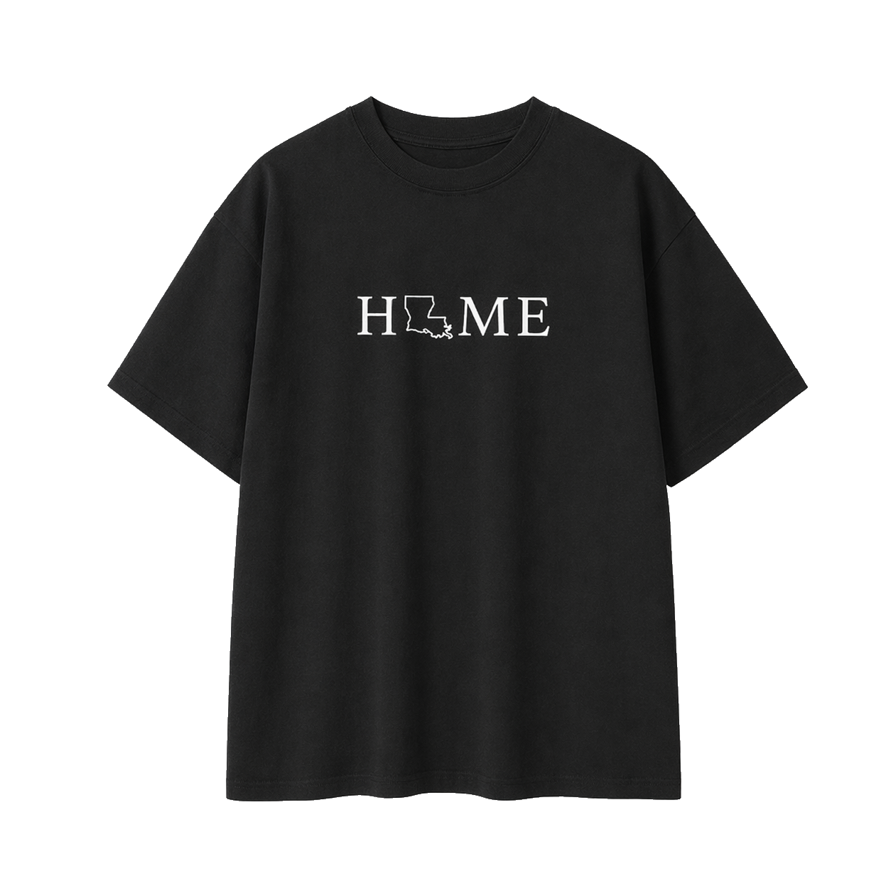 Collection 5 Louisiana Essential Cotton T-Shirt - Black front