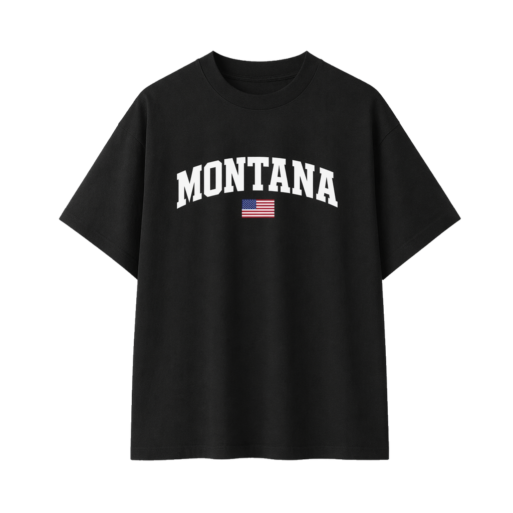 Collection 2 Montana Essential Cotton T-Shirt - Black front