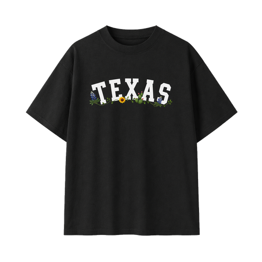 Collection 10 Texas Essential Cotton T-Shirt - Black front