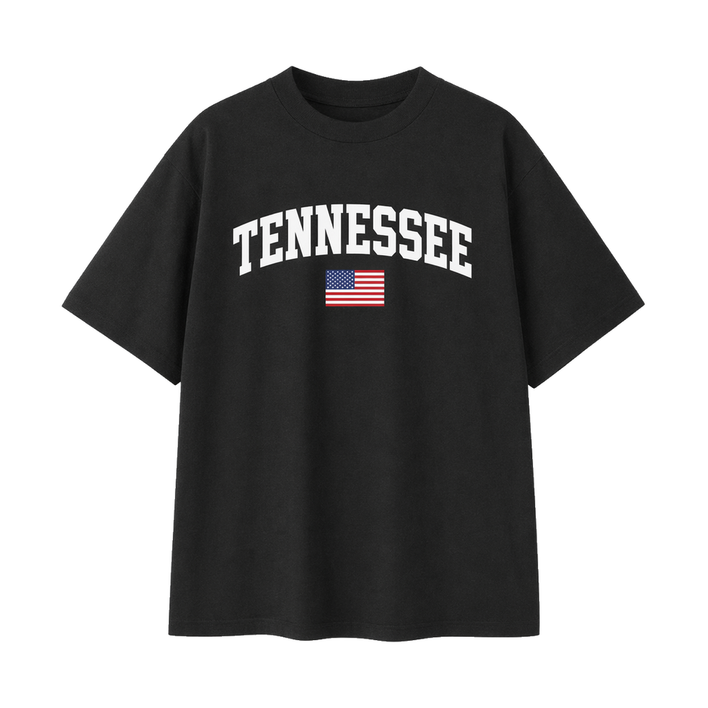 Collection 2 Tennessee Essential Cotton T-Shirt - Black front