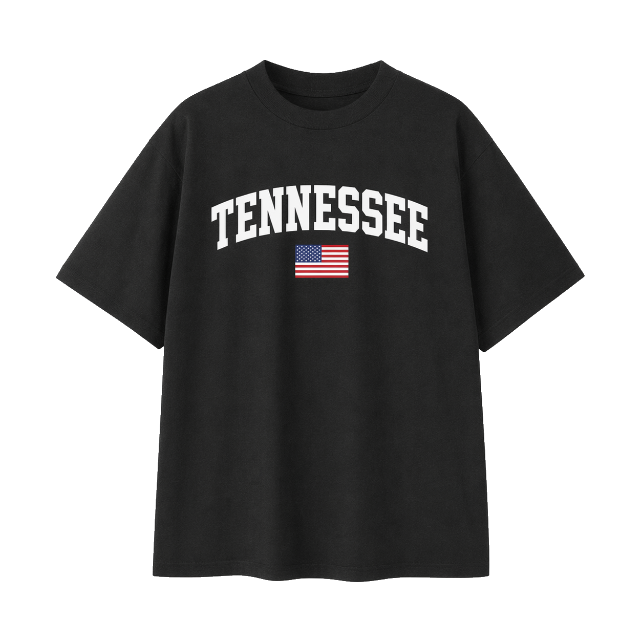 Collection 2 Tennessee Essential Cotton T-Shirt - Black front