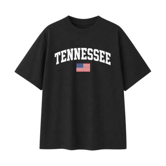 Collection 2 Tennessee Essential Cotton T-Shirt - Black front