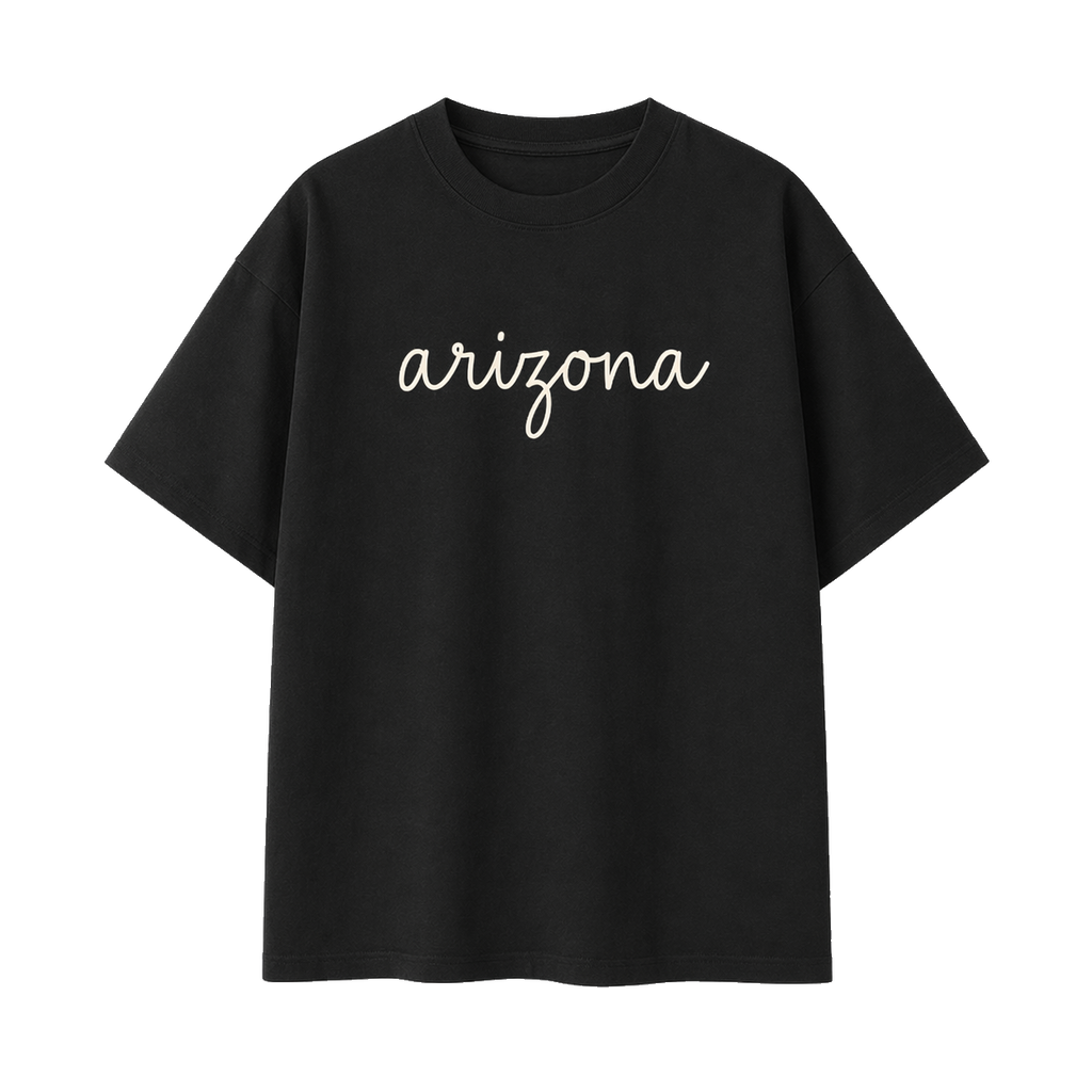 Collection 3 Arizona Essential Cotton T-Shirt - Black front