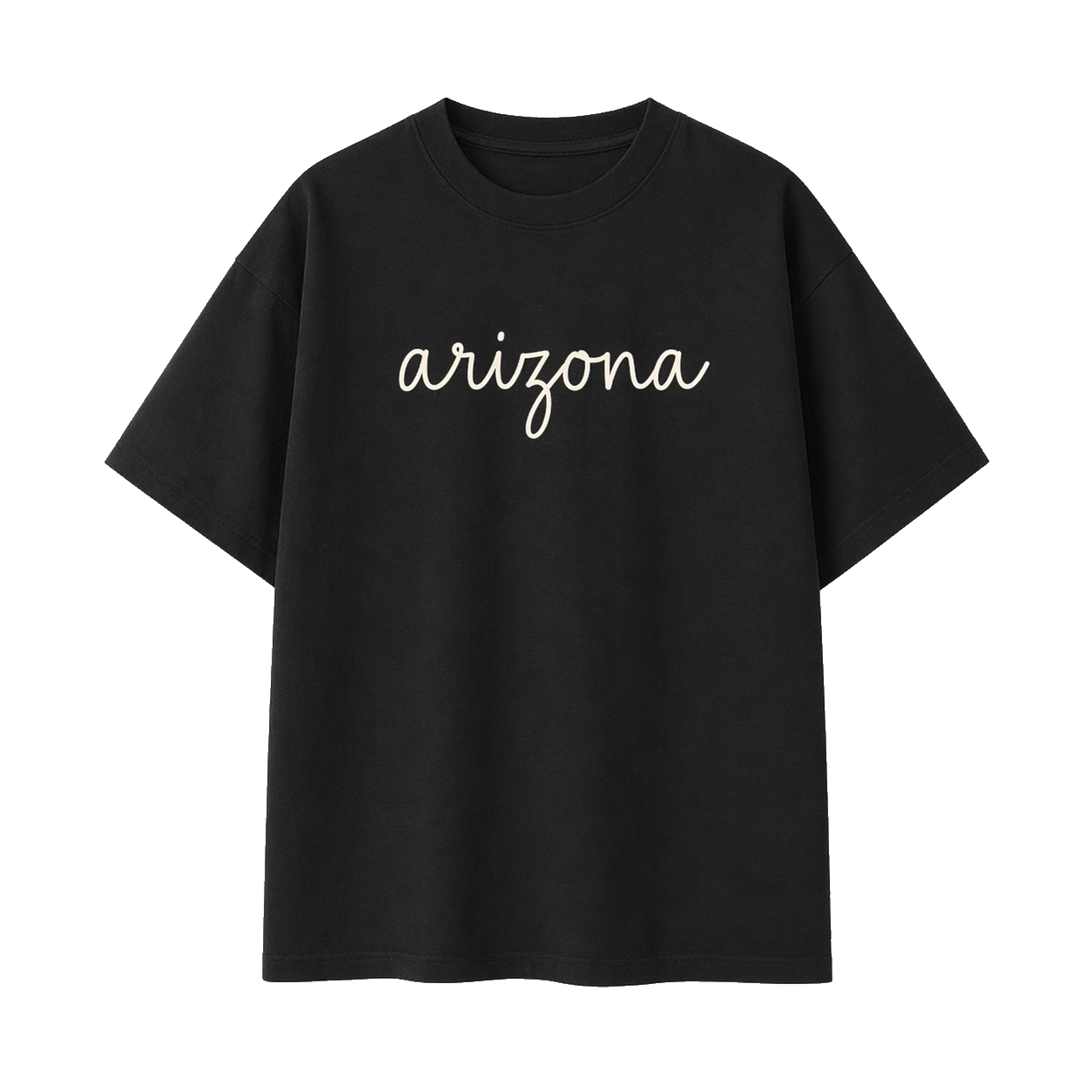 Collection 3 Arizona Essential Cotton T-Shirt - Black front