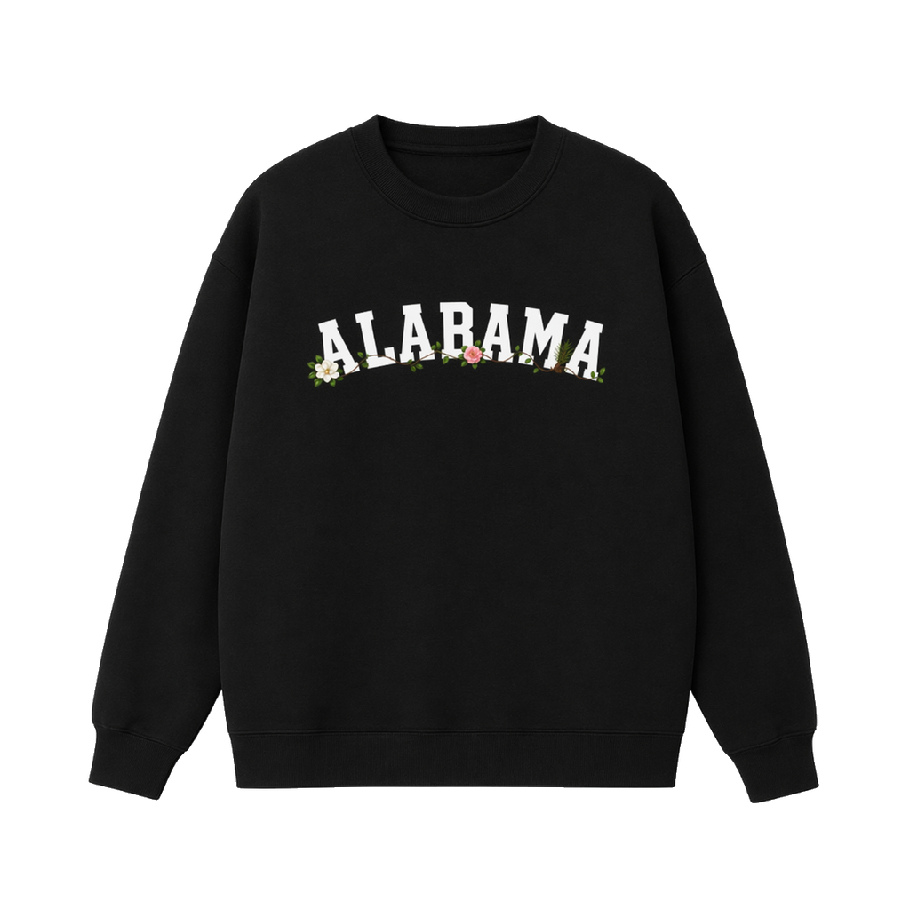 Collection 10 Alabama Essential Heavyweight Crewneck Sweatshirt - Black front