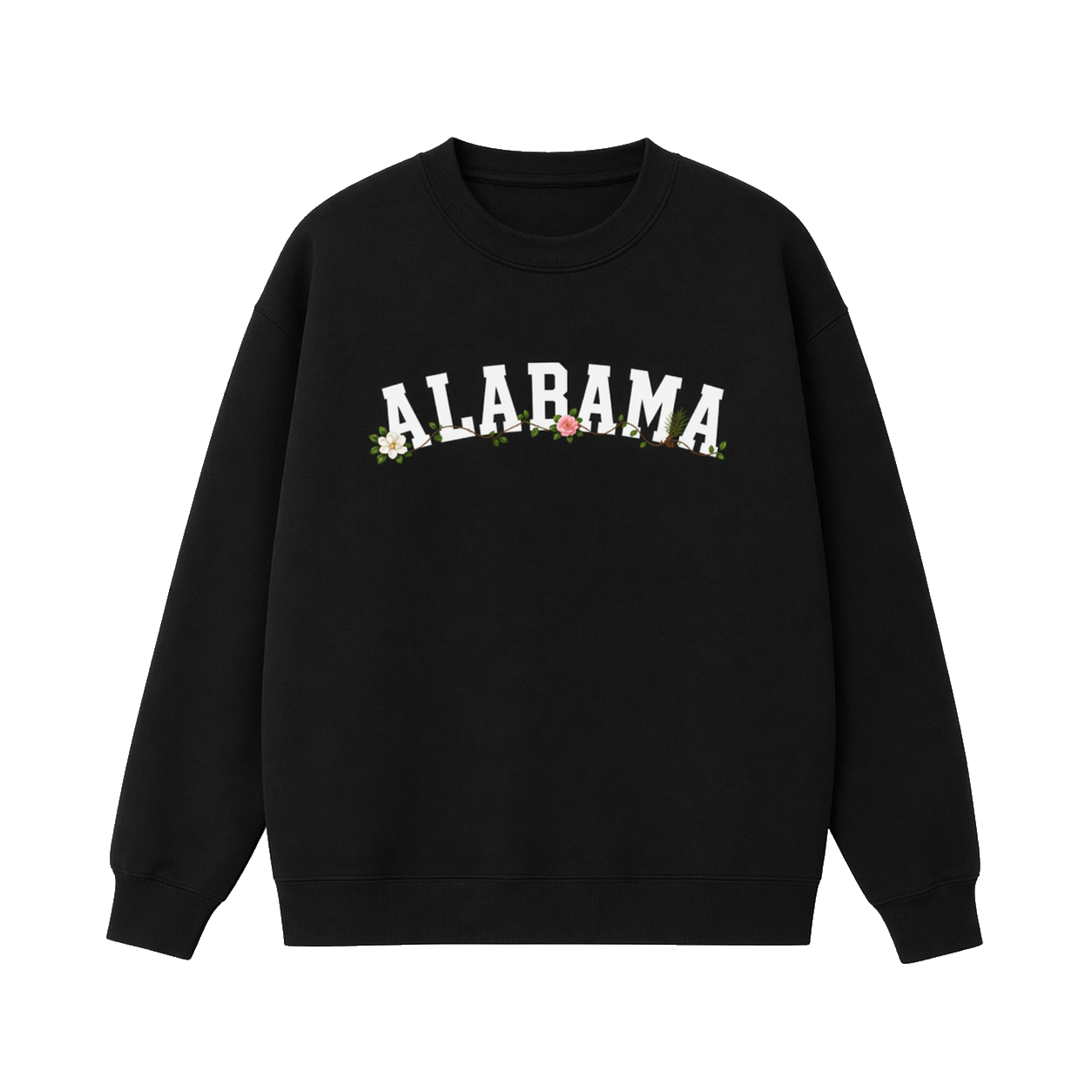 Collection 10 Alabama Essential Heavyweight Crewneck Sweatshirt - Black front