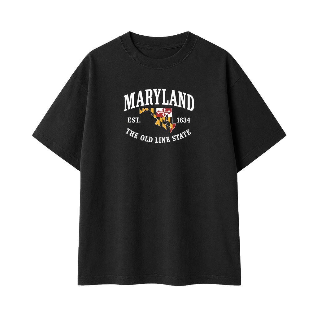 Collection 8 Maryland Essential Cotton T-Shirt - Black front