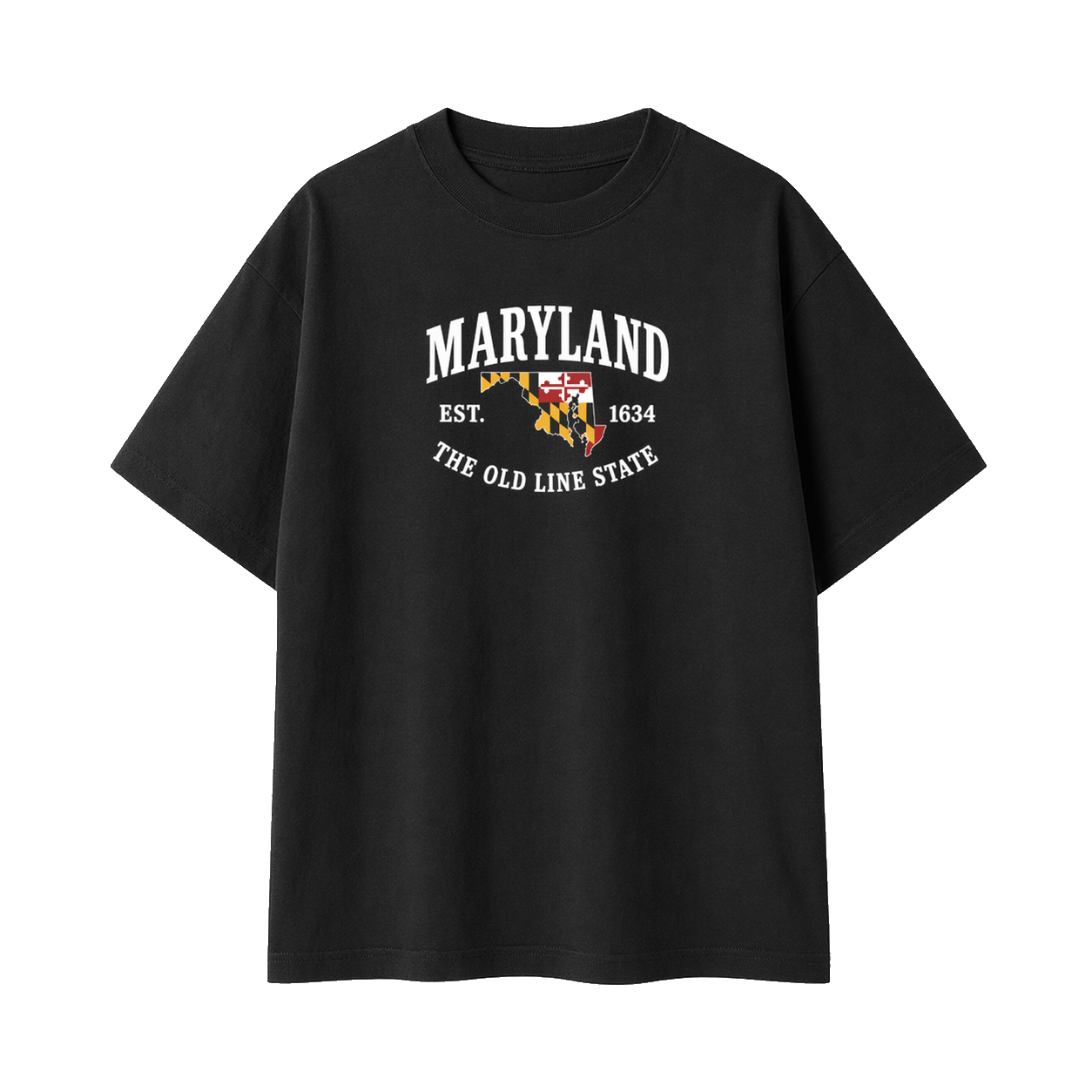 Collection 8 Maryland Essential Cotton T-Shirt - Black front