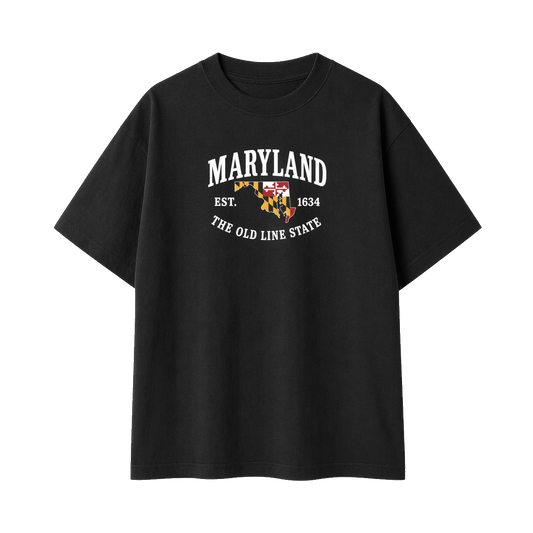 Collection 8 Maryland Essential Cotton T-Shirt - Black front