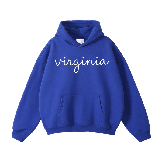 Collection 3 Virginia Oversize Fleeced Hoodie - Klein Blue front