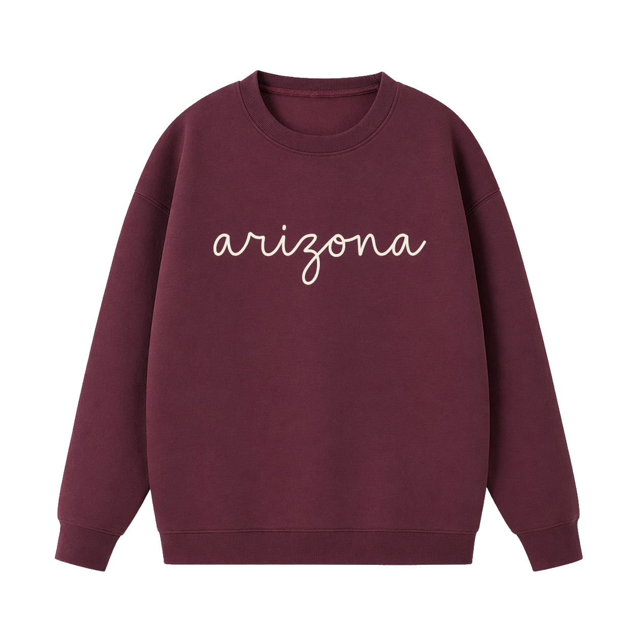 Collection 3 Arizona Essential Heavyweight Crewneck Sweatshirt - Dull Red front
