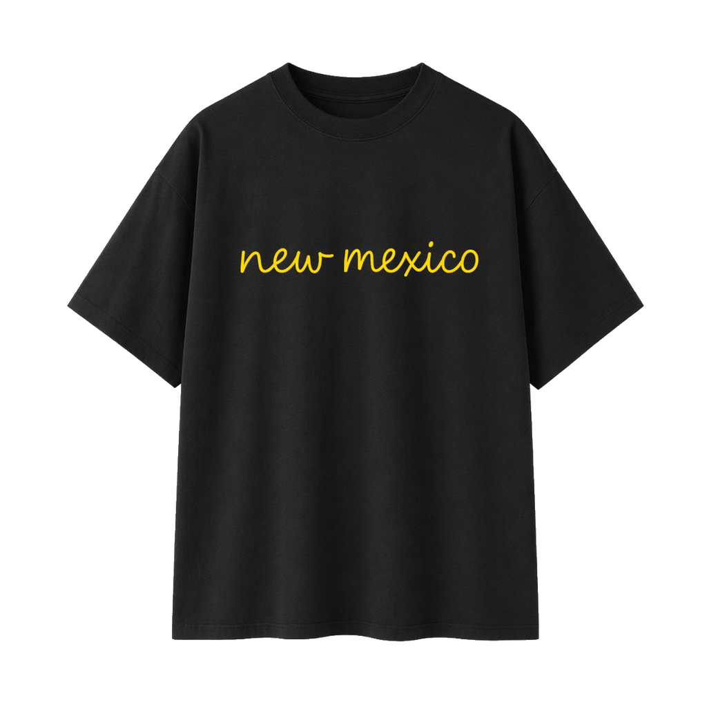Collection 3 New Mexico Essential Cotton T-Shirt - Black front