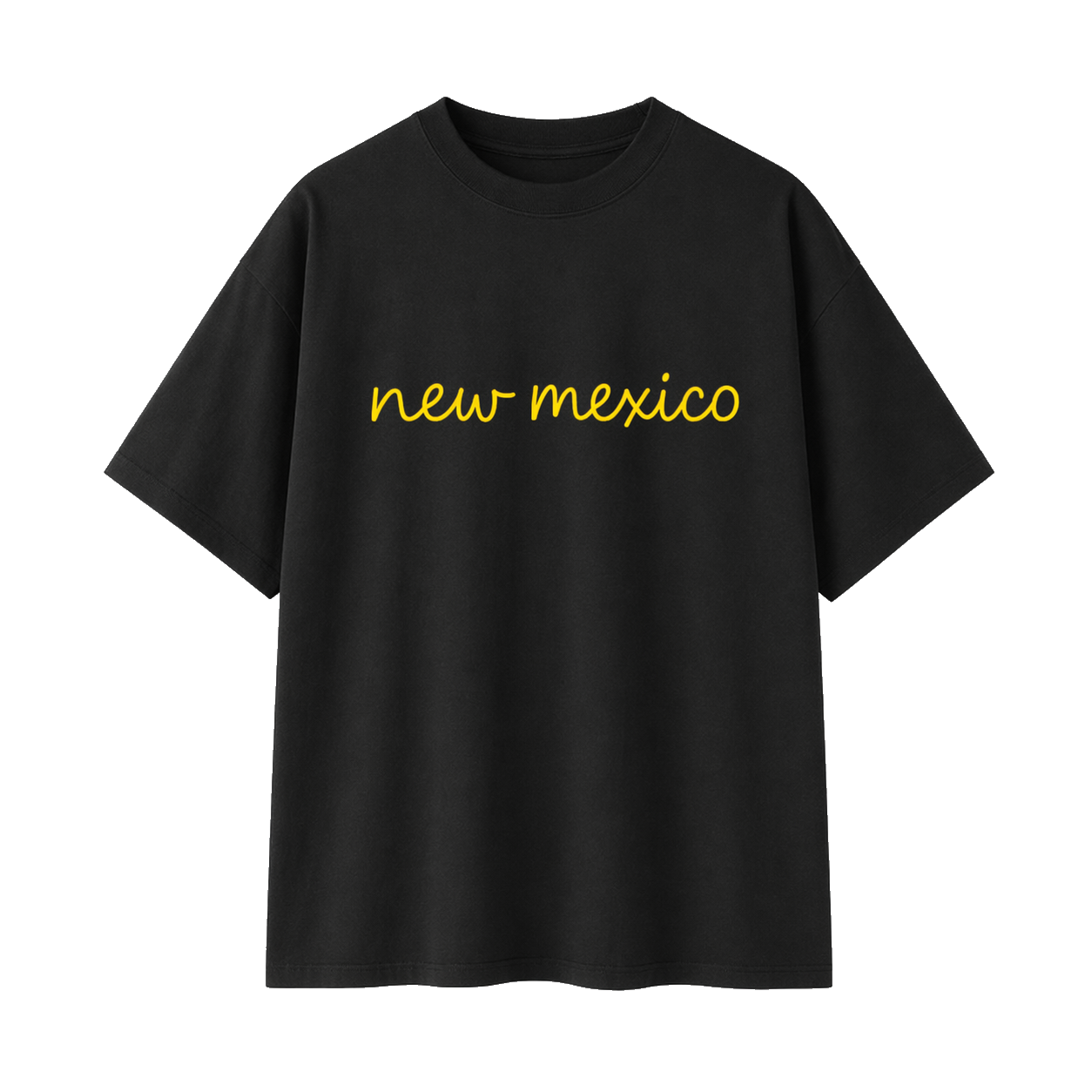 Collection 3 New Mexico Essential Cotton T-Shirt - Black front